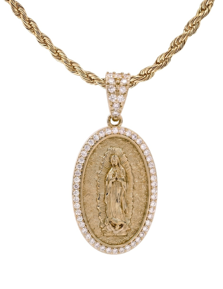 Gargantilla de Virgen de Guadalupe Horoz de 18 k