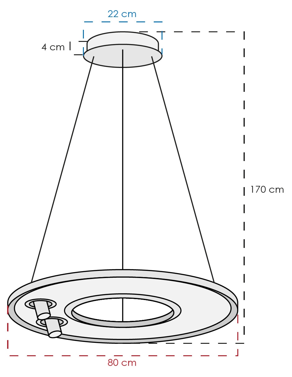 Lámpara colgante LED 5
