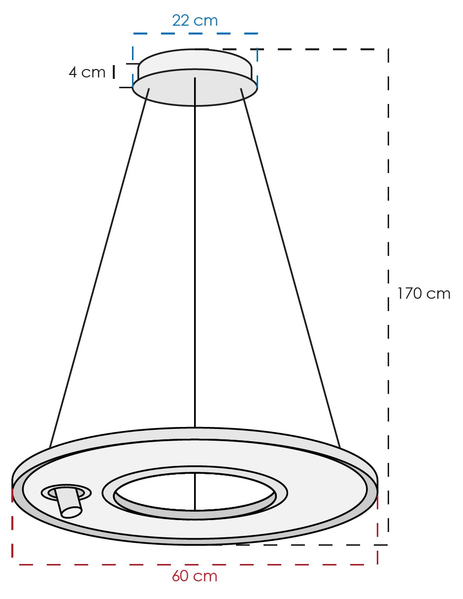 Lámpara colgante LED 5