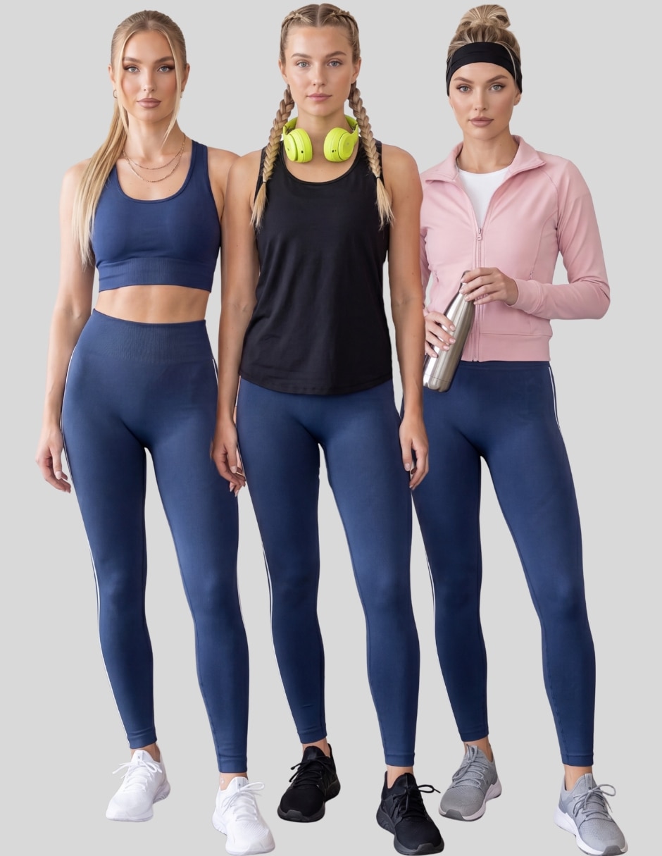 Legging deportivos a la cintura alta con elástico para mujer 3