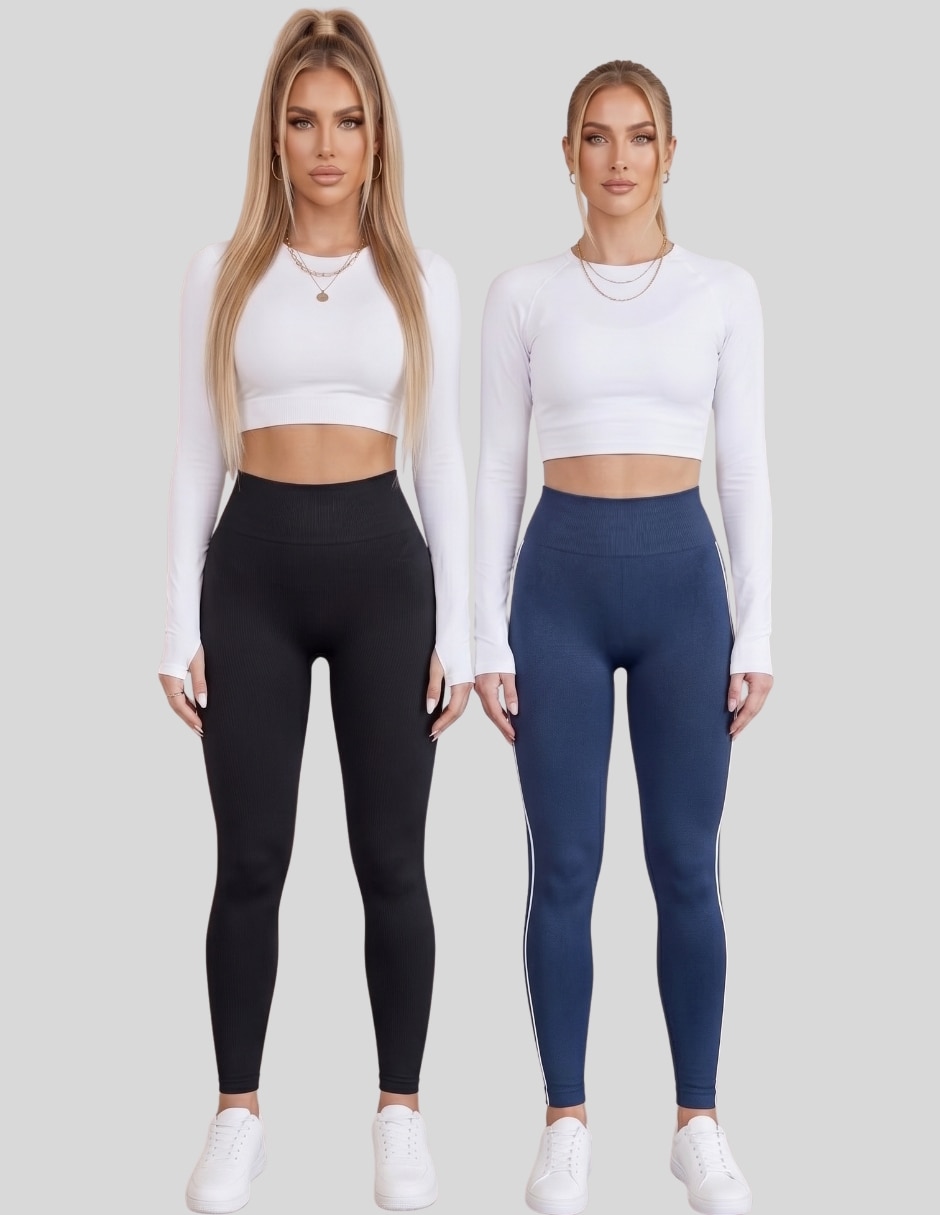 Legging deportivos a la cintura alta con elástico para mujer 7