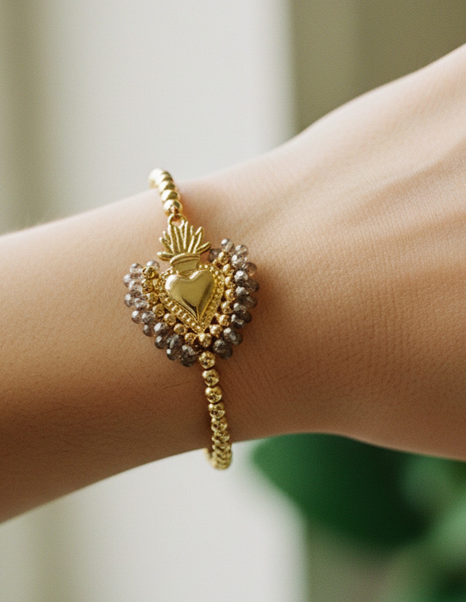 Pulsera Yoiko con cristal Milagrito Glow acabado