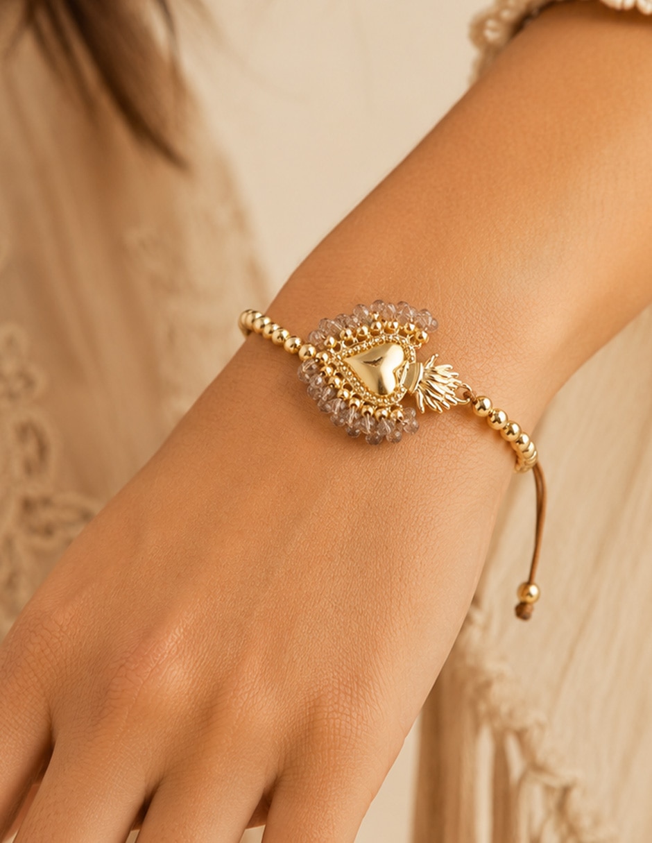 Pulsera Yoiko con cristal Milagrito Glow acabado