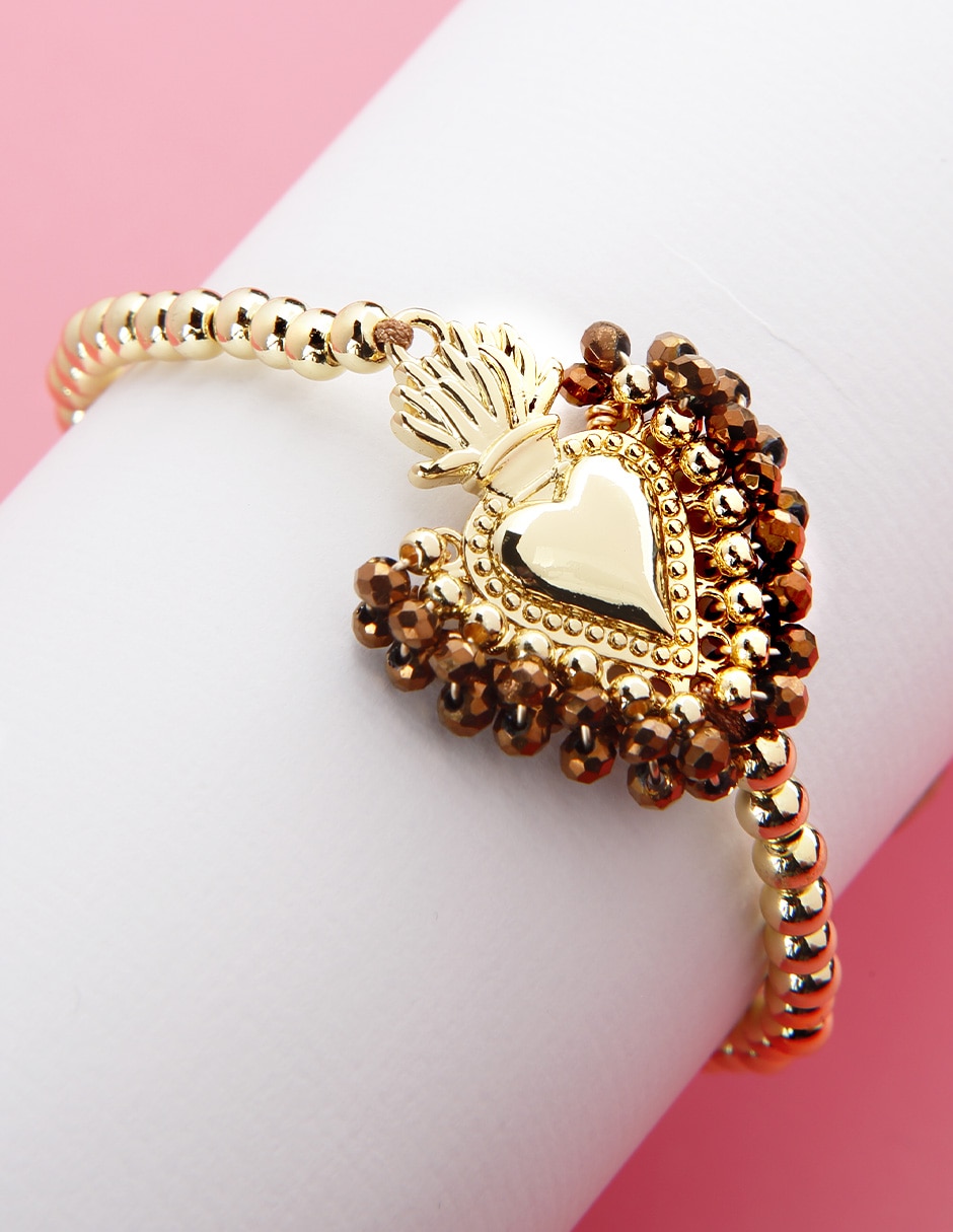 Pulsera con cristal Milagrito Glow acabado 3