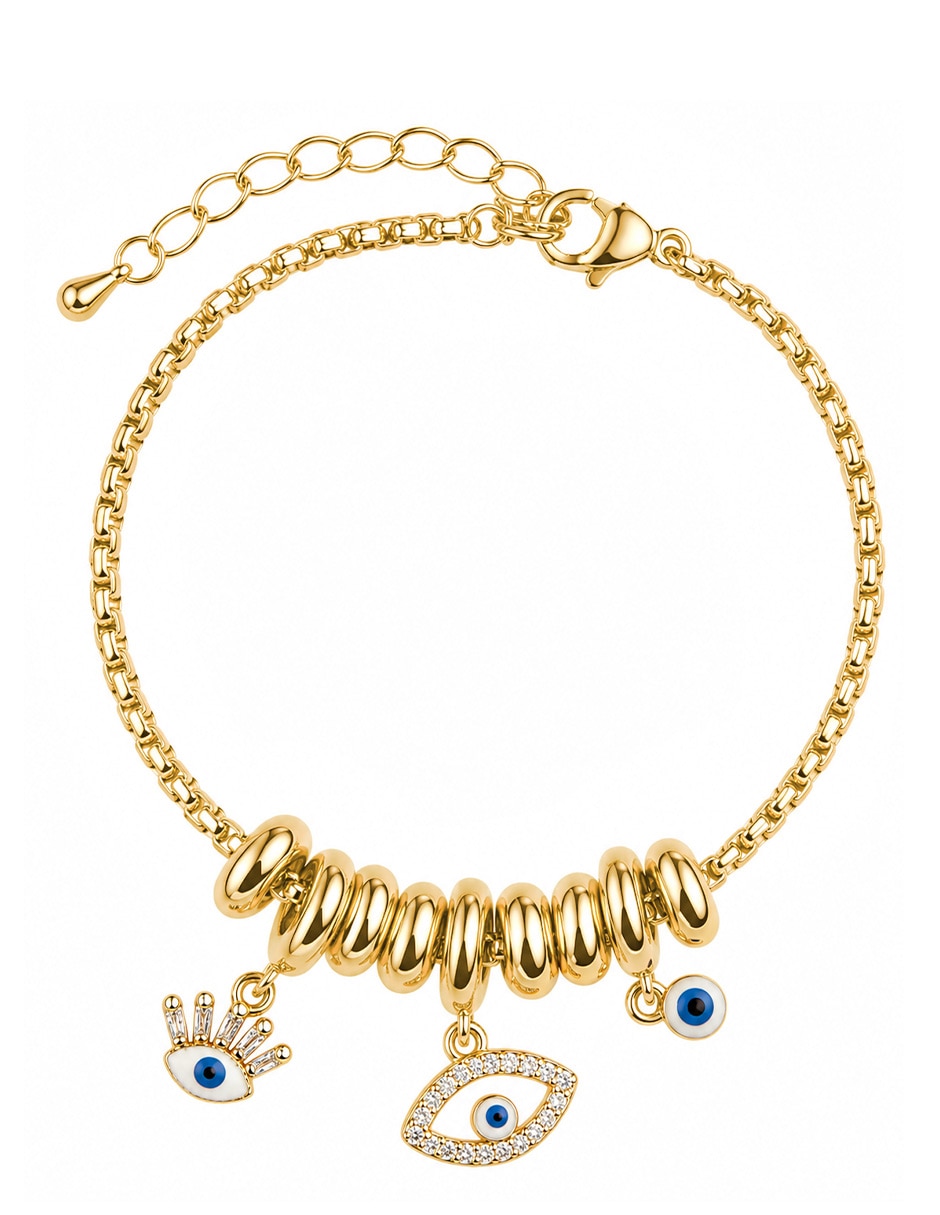 Pulsera yoiko con zirconia ojo nazar