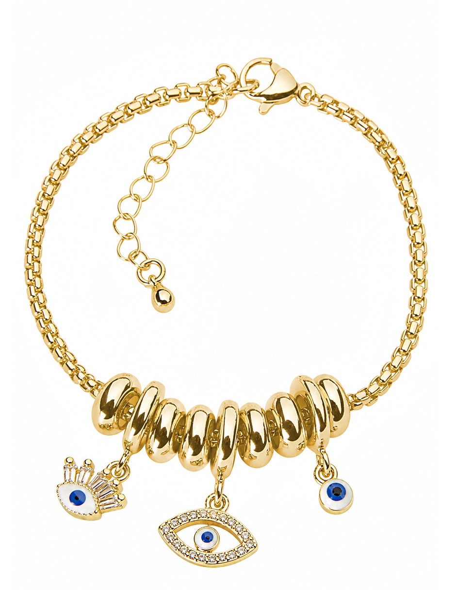 Pulsera yoiko con zirconia ojo nazar