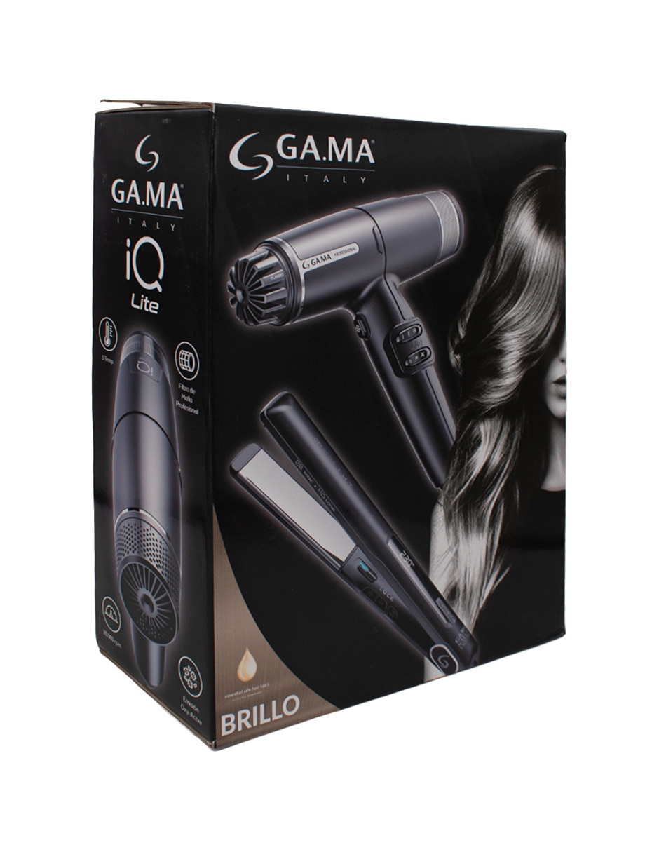 Set secadora de cabello Gama Italy combo alaciadora G-Style digital y secadora Iq Lite