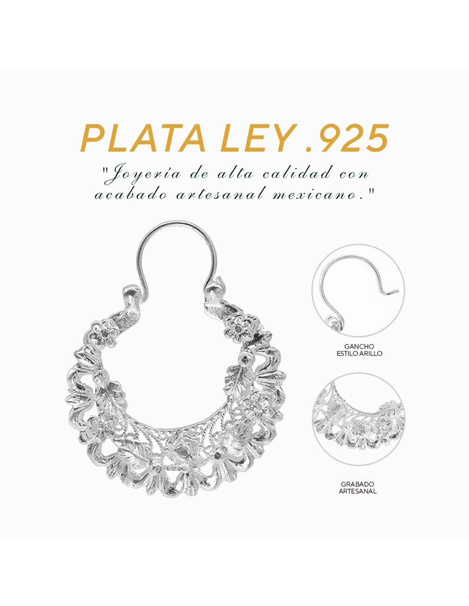 Set de aretes de plata circonita 3
