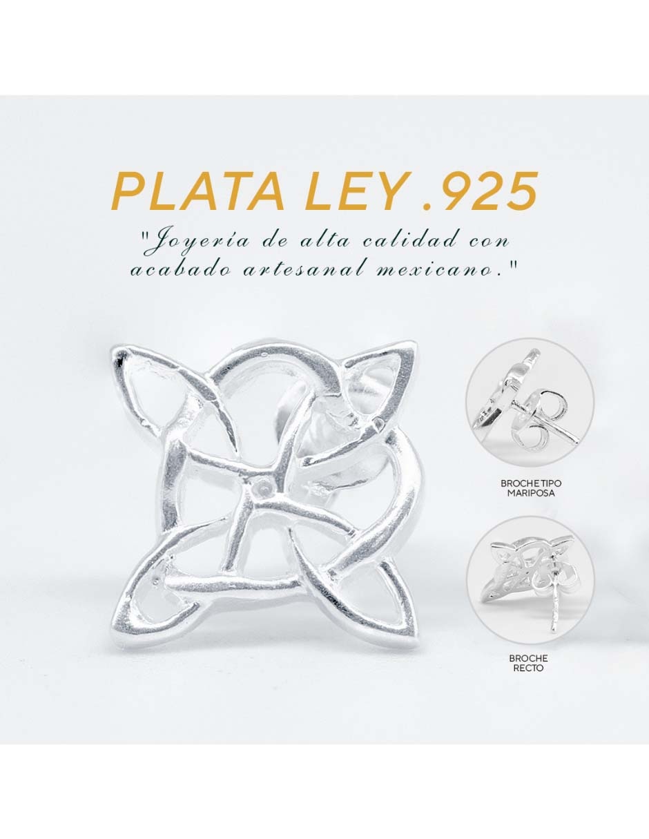 Broqueles de plata P 925 con acabado pulido 5