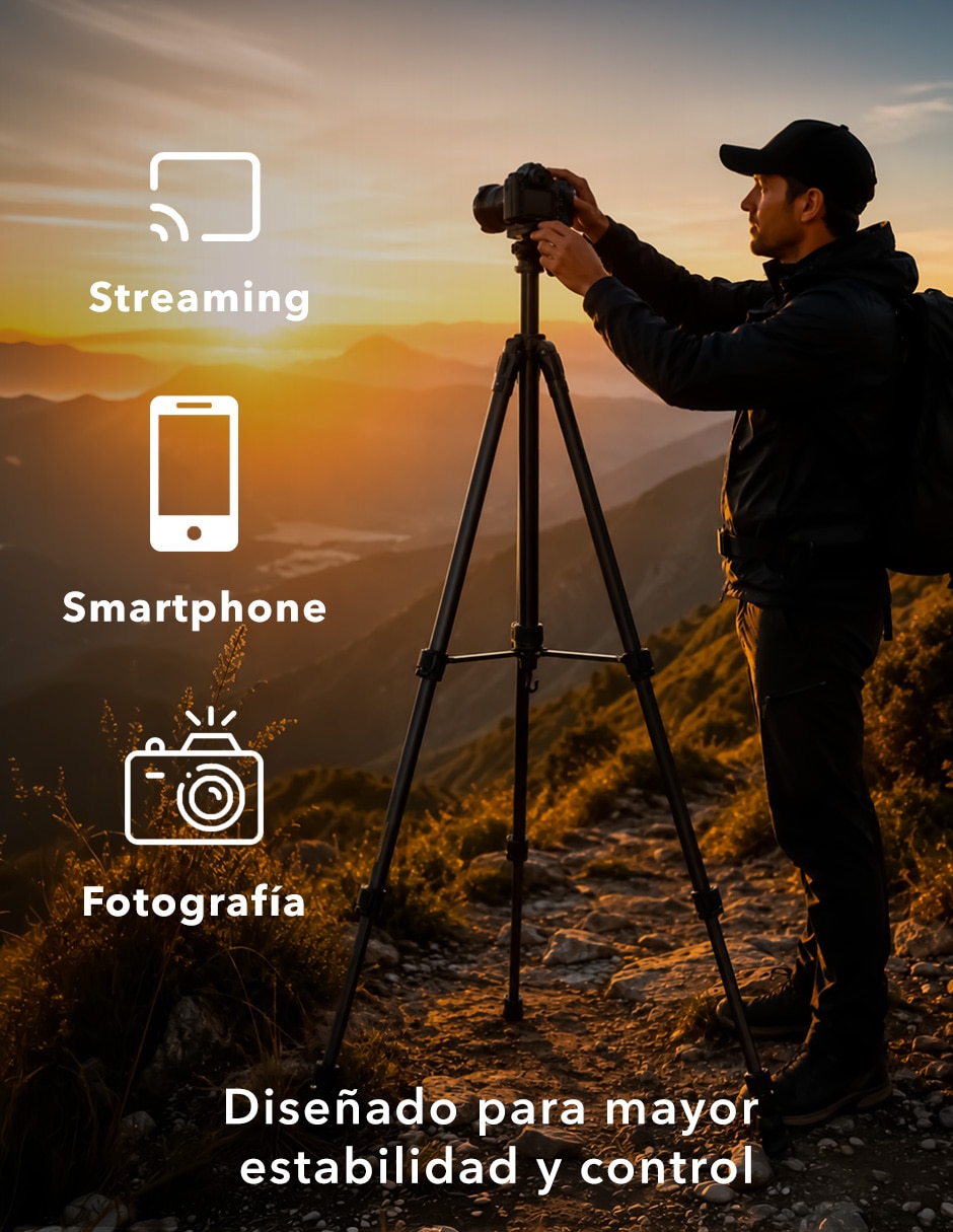 Tripie SX-TR9 de aluminio para celular 6