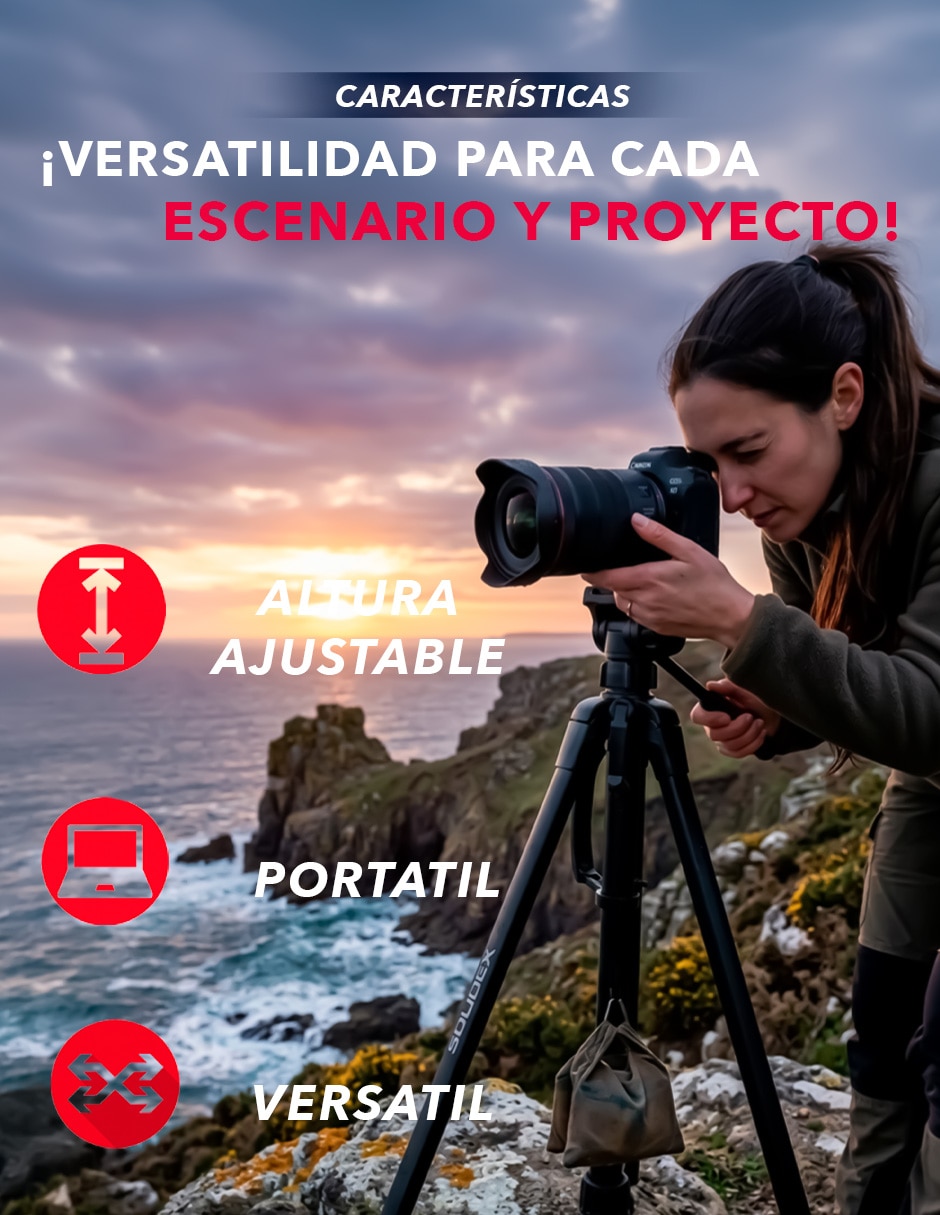 Tripie SX-TR9 de aluminio para celular 7