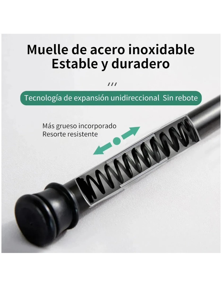 Cortinero de acero inoxidable Genérica extensible