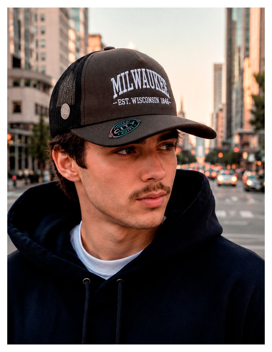 Gorra visera curva snapback casual para hombre 6