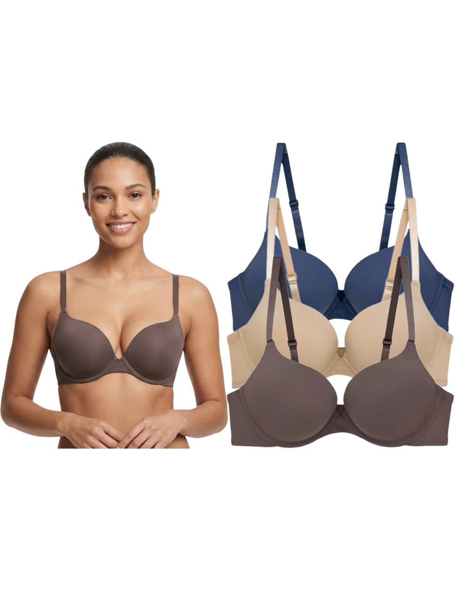 Brassiere demi copa Doble push up Seamless para mujer Brassiere demi copa Doble push up Seamless para mujer