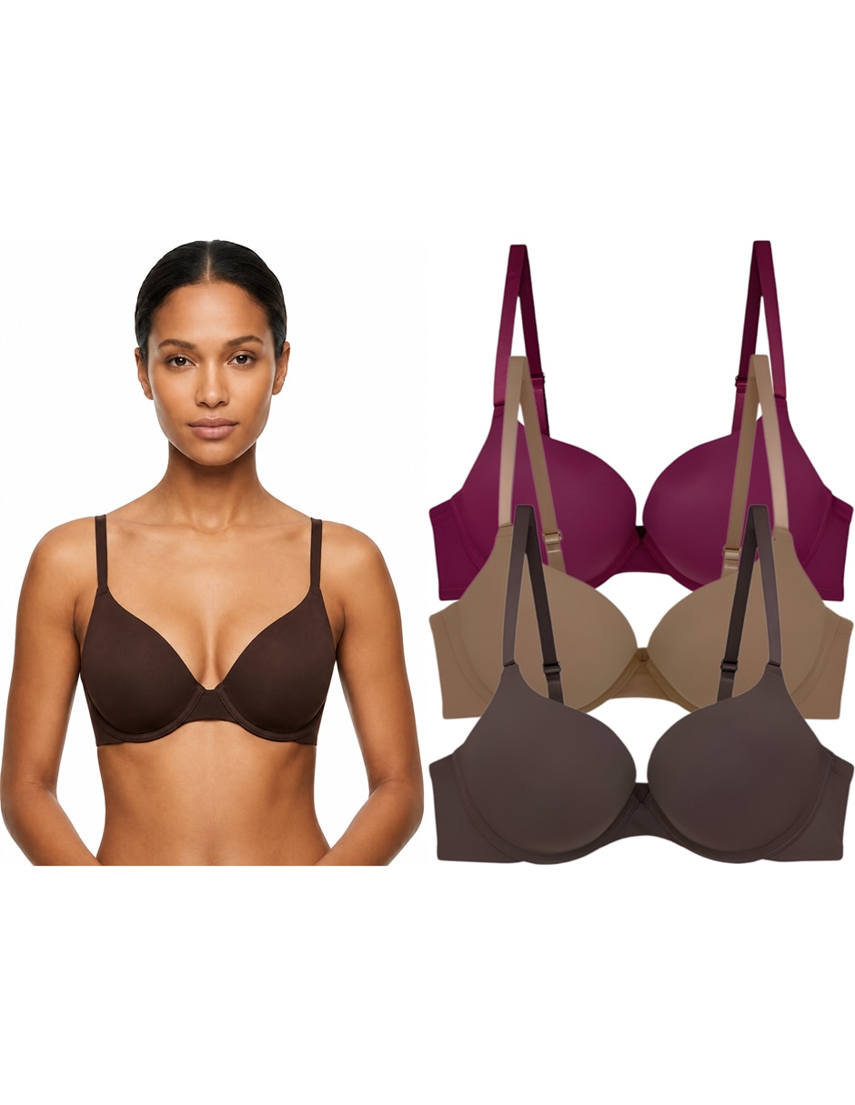 Brassiere demi copa Doble push up Seamless para Mujer Brassiere demi copa Doble push up Seamless para Mujer