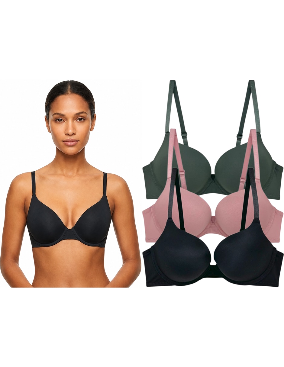 Brassiere demi TATYS FASHION copa Doble push up Seamless para mujer