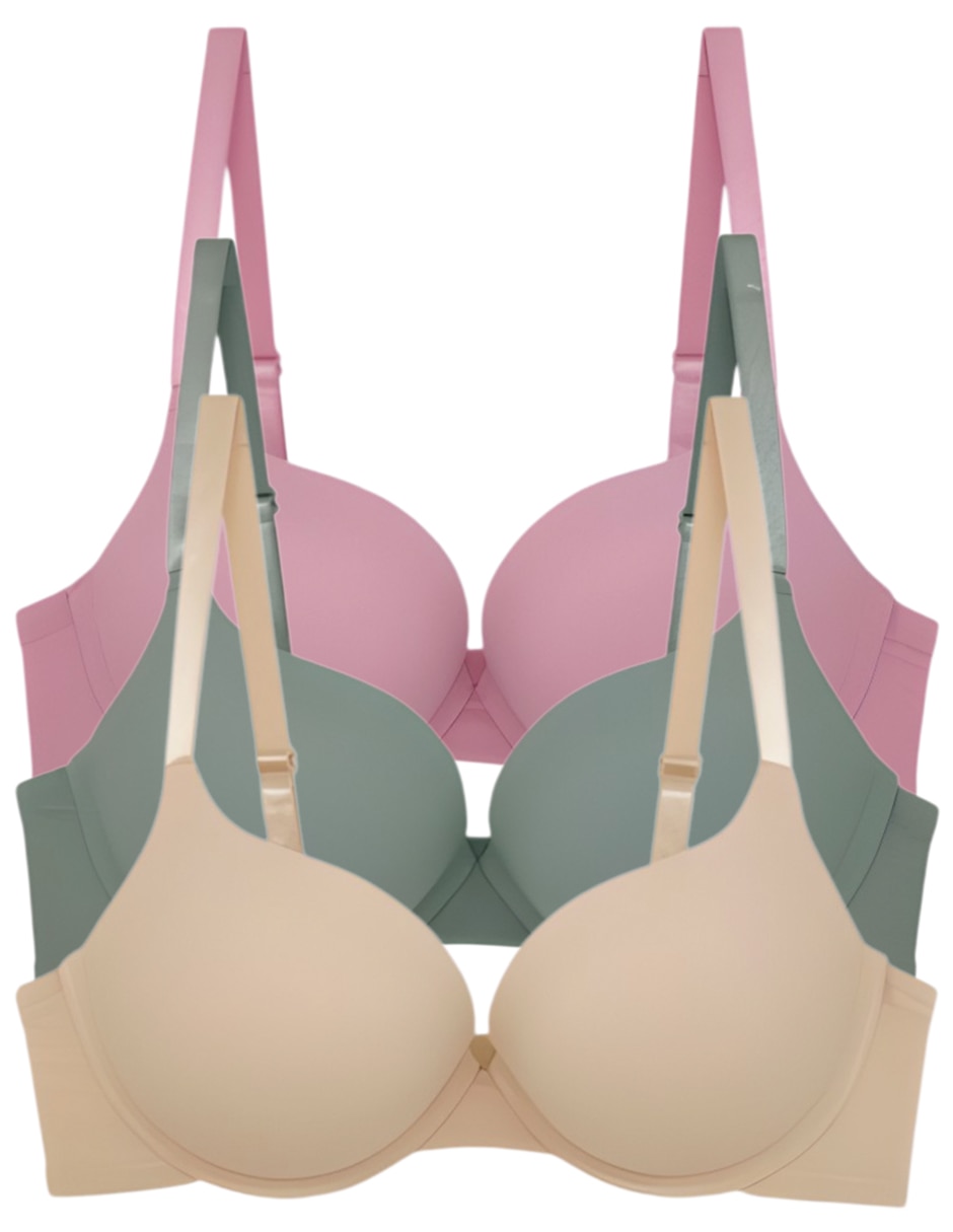 Brassiere demi TATYS FASHION copa Doble push up Seamless para mujer