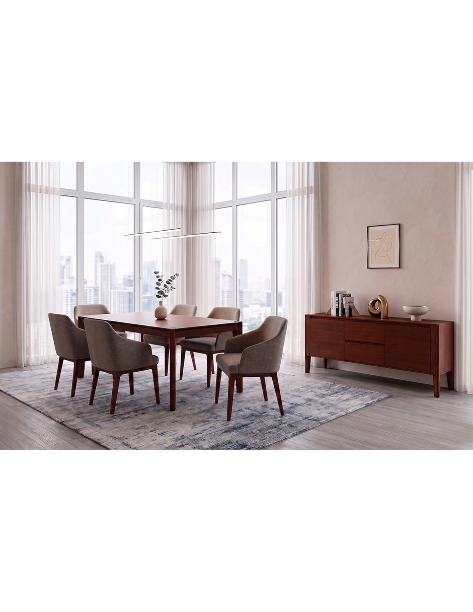 Mesa Antibes de MDF y madera 4