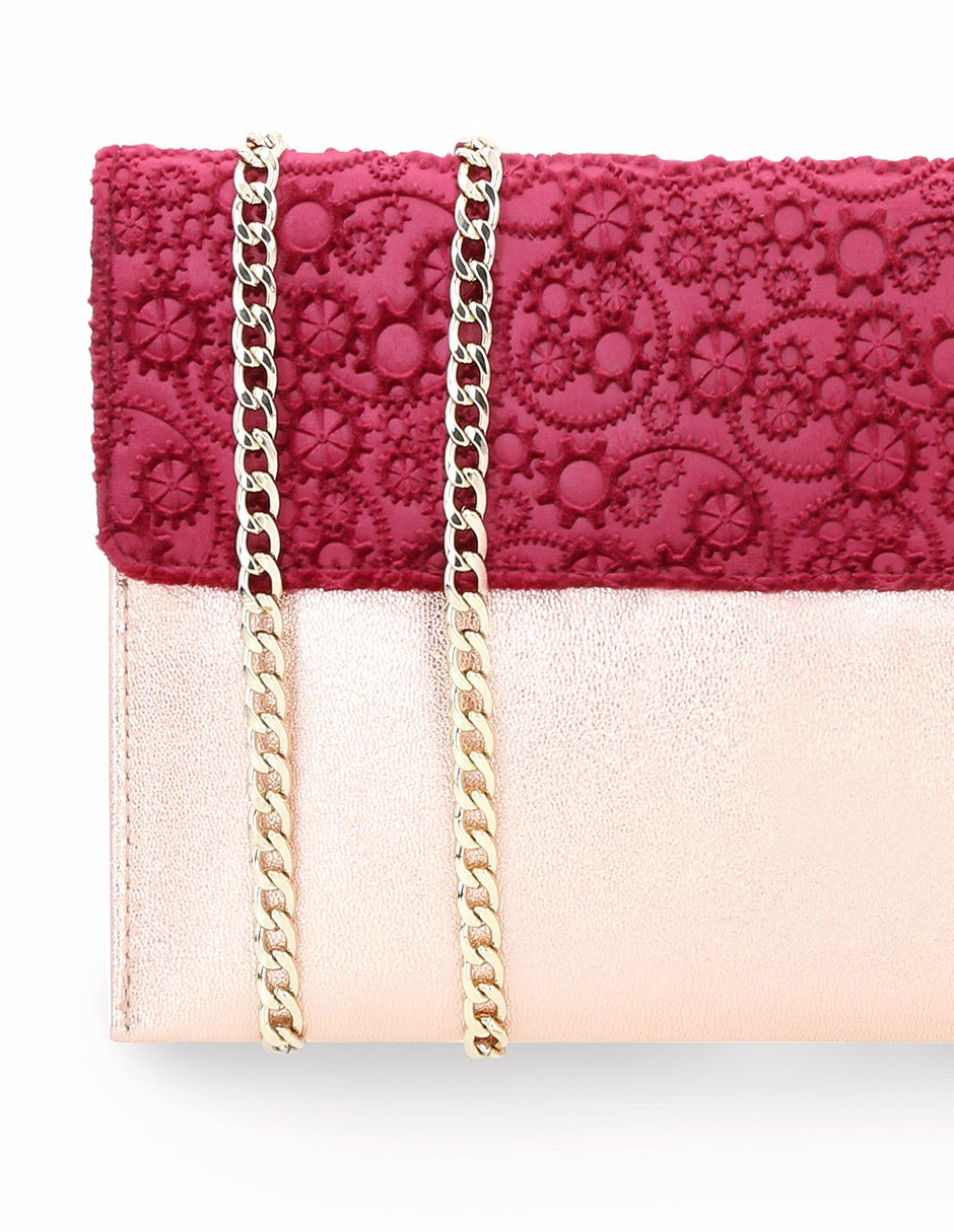 Bolsa clutch de terciopelo para mujer 4