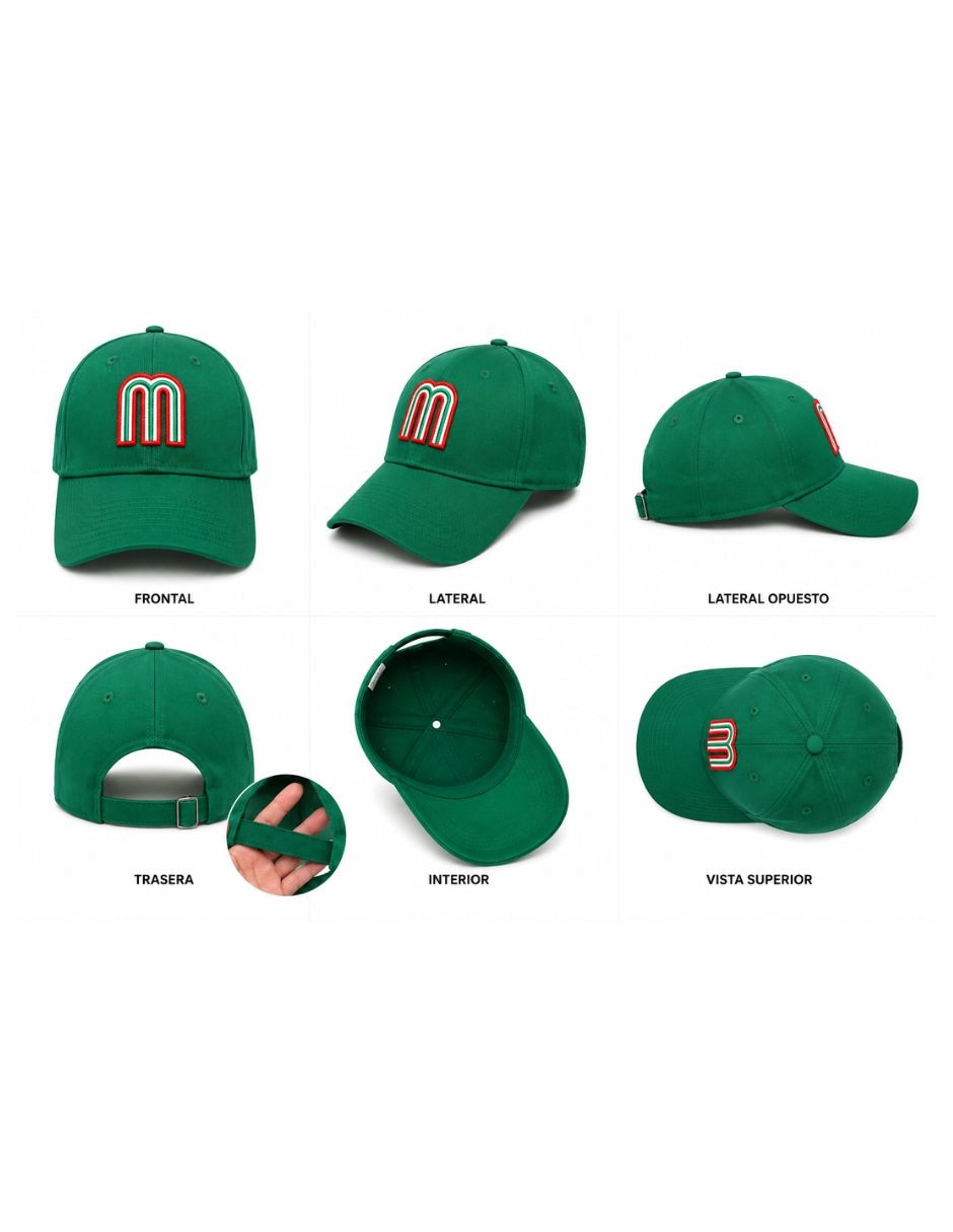 Gorra con visera curva para béisbol New Era México para adulto