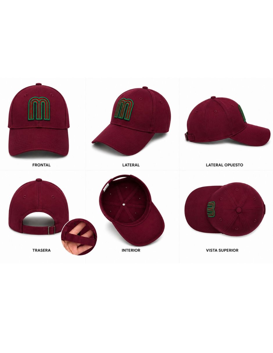 Gorra con visera curva para béisbol México para adulto 3