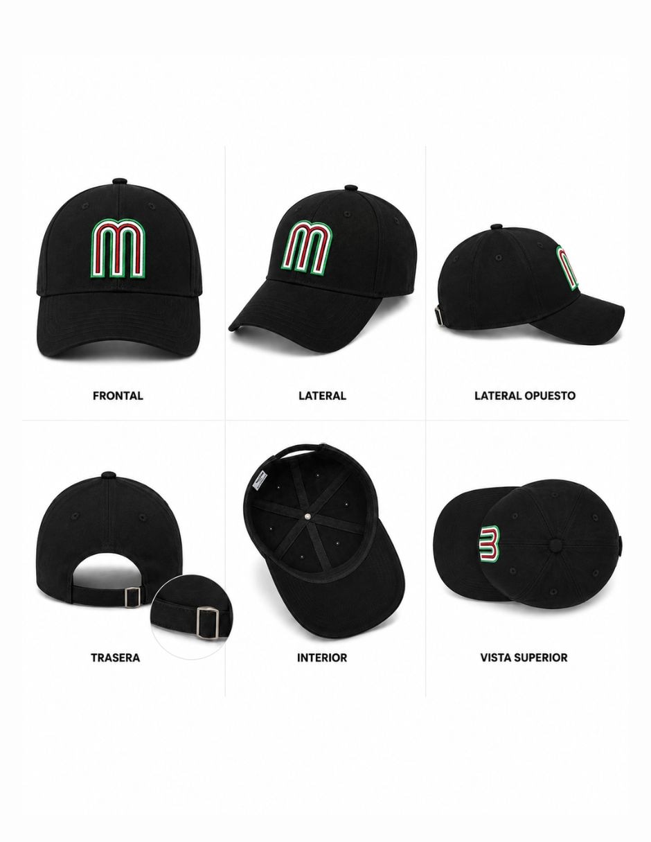 Gorra con visera curva para béisbol New Era México para adulto