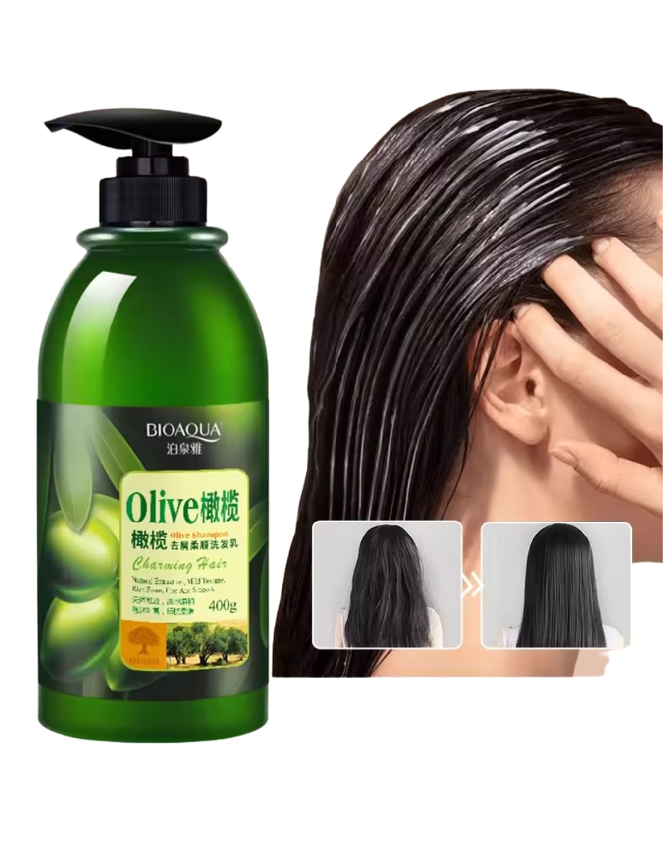 Shampoo control caspa para todo de cabello con extracto de oliva 2