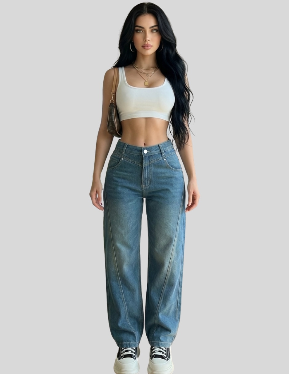 Pantalón regular para mujer 2