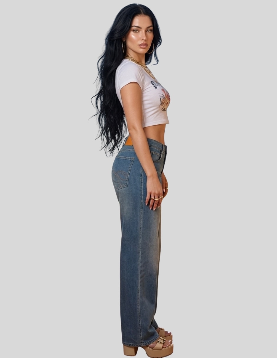 Pantalón regular para mujer 2
