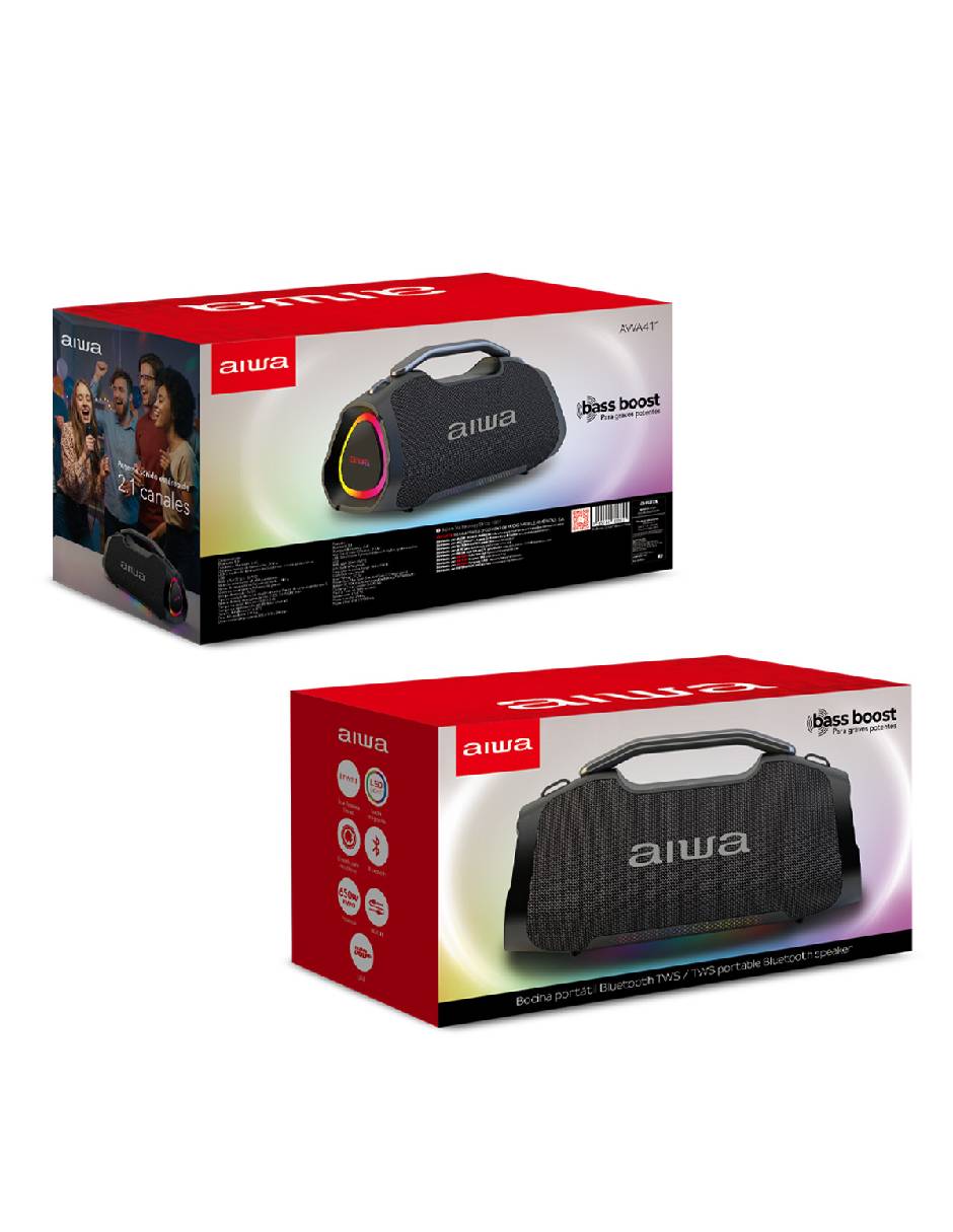 Bocina portátil AWA411 bluetooth 4