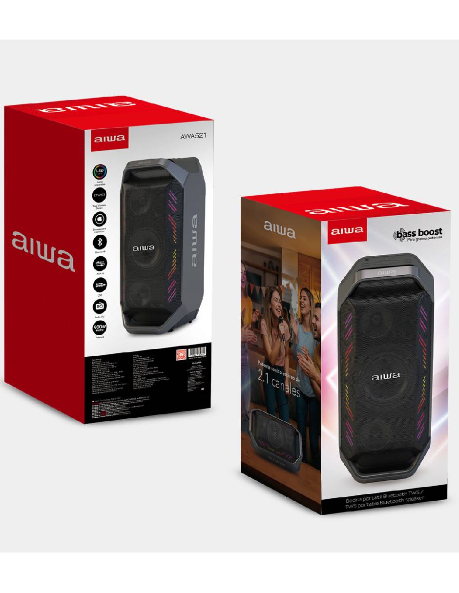 Bocina portátil AWA521 bluetooth 9