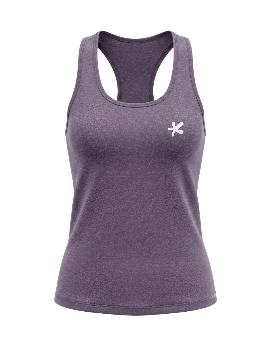 Camiseta cuello redondo regular sin manga de microfibra Camiseta cuello redondo regular sin manga de microfibra