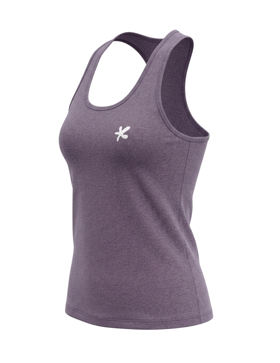 Camiseta cuello redondo regular sin manga de microfibra 4