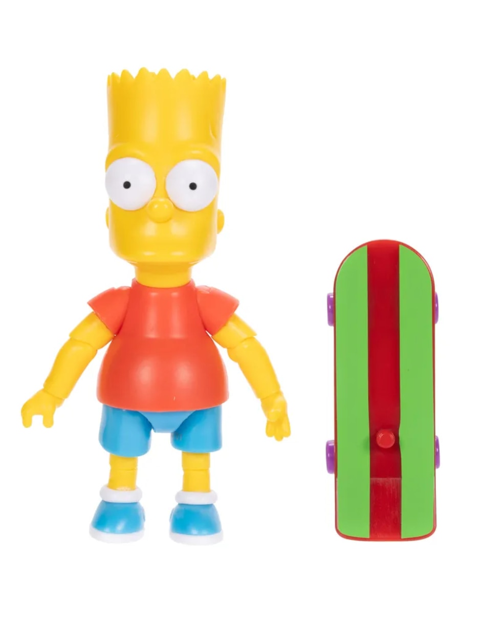 Figura de colección articukada Los simpson Bart estándar Jakks Pacific
