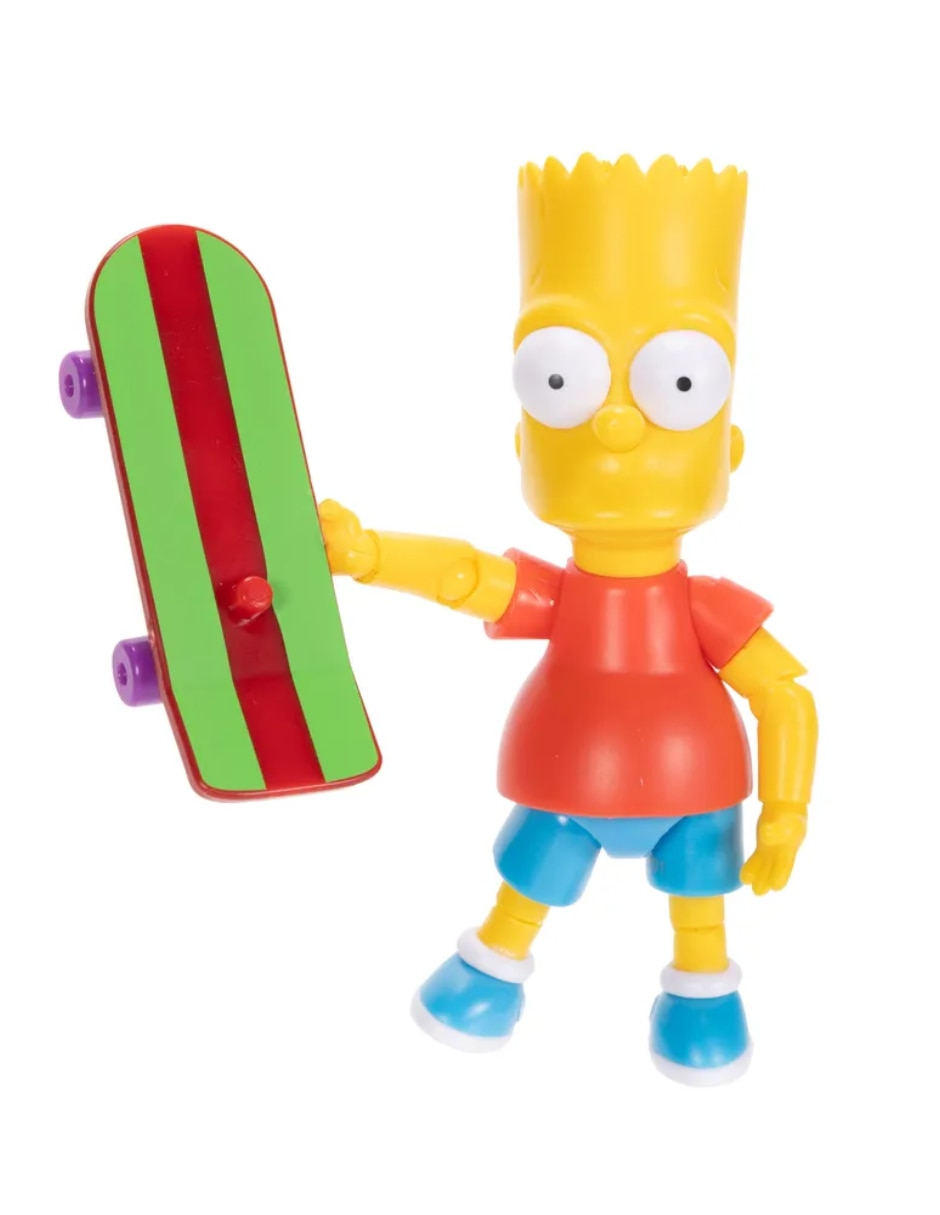 Figura de colección articukada Los simpson Bart estándar Jakks Pacific