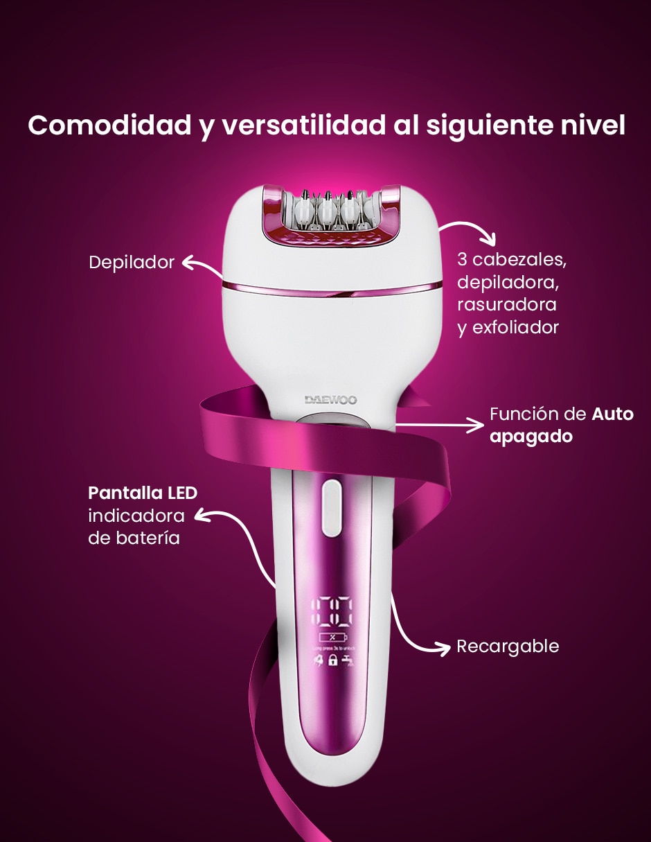 Kit depiladora ipl para rostro y cuerpo DW-DGS2+DW-RS1 9