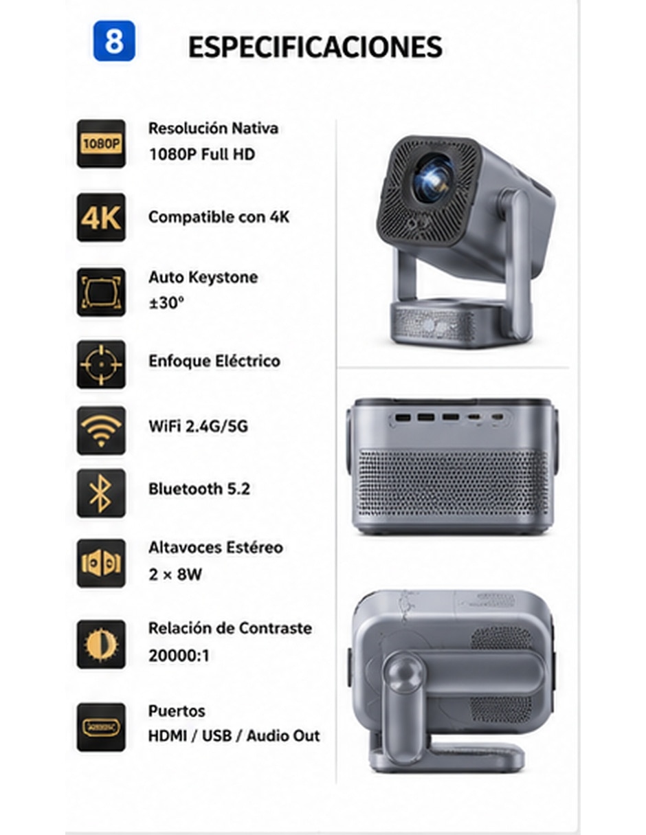 Proyector X8 7