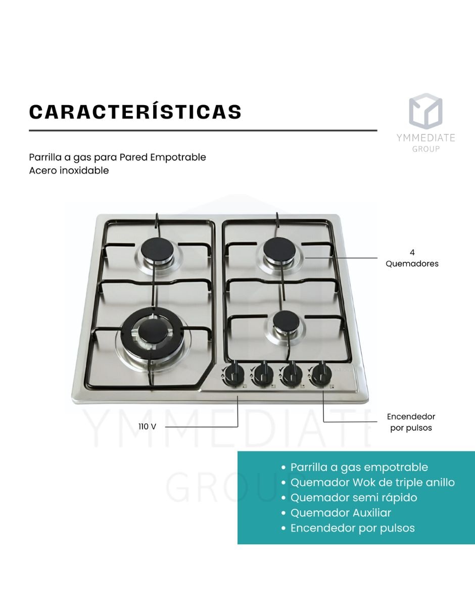 Parrilla a empotrable 6