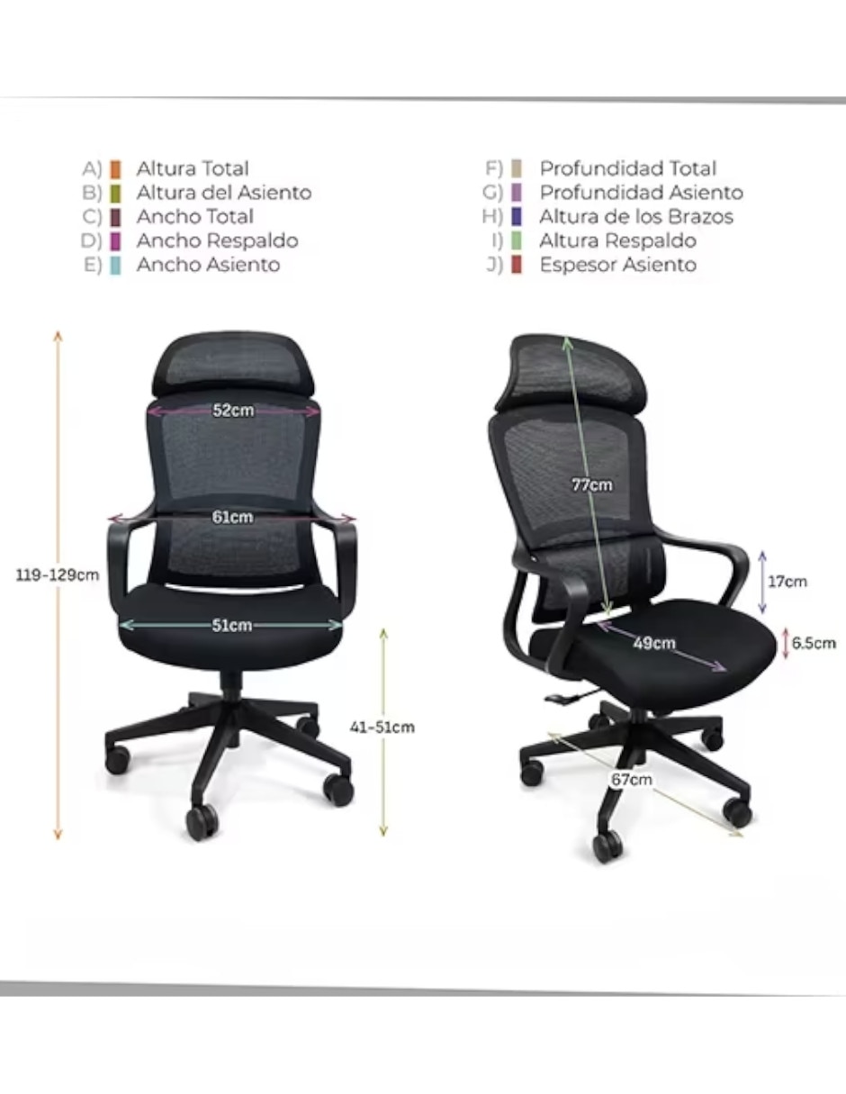 Silla de escritorio Ergo