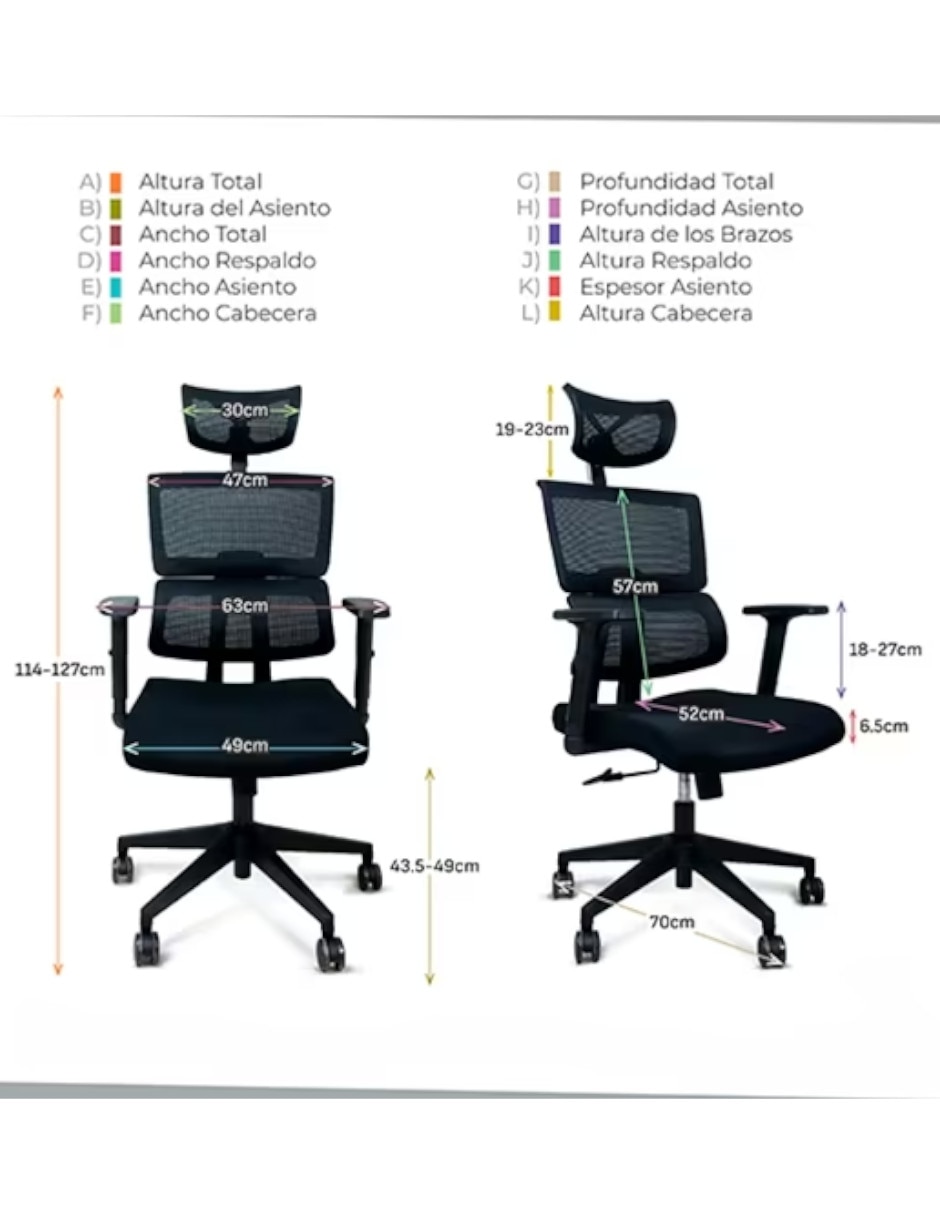 Silla de escritorio Ergo