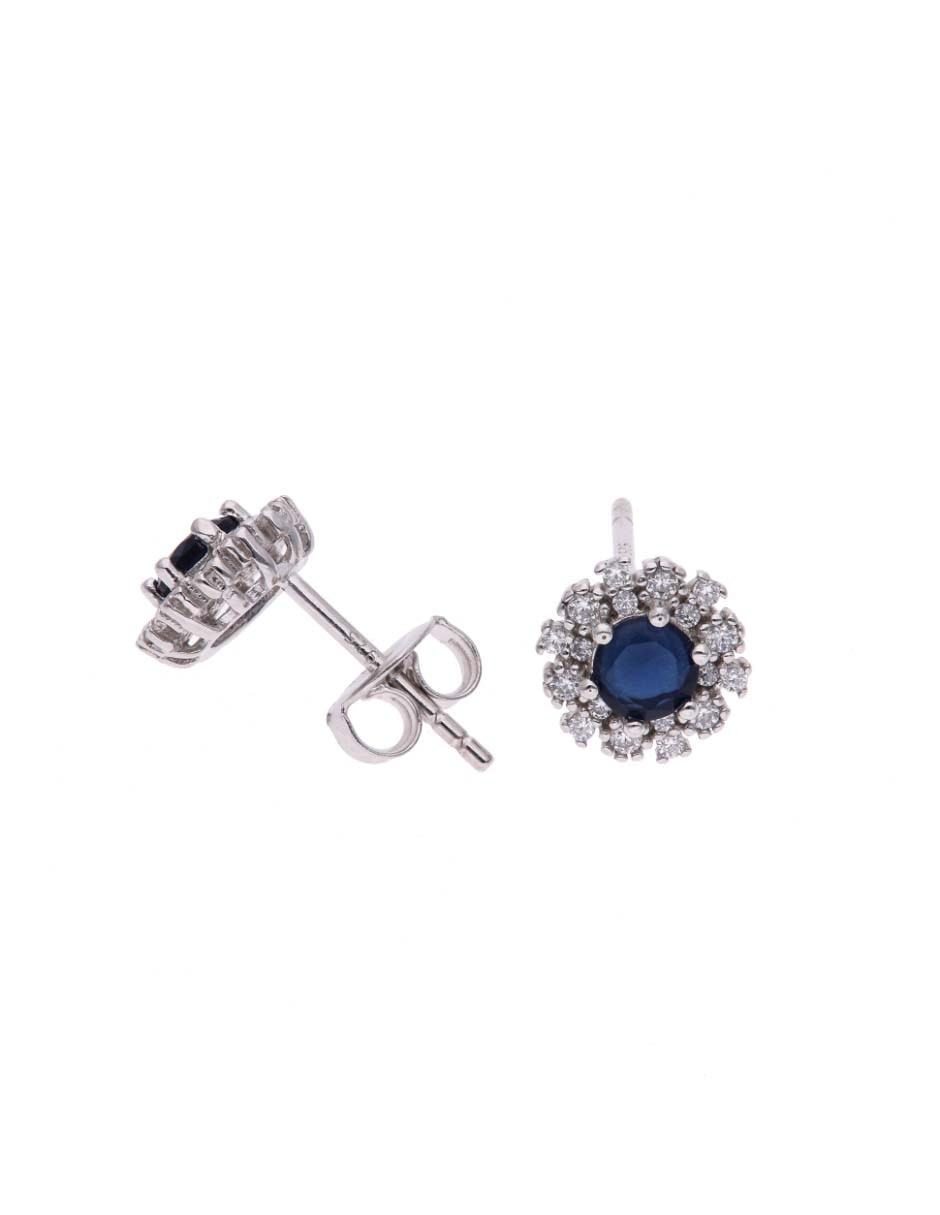 Set de aretes de plata p 925 con acabado brillante 2