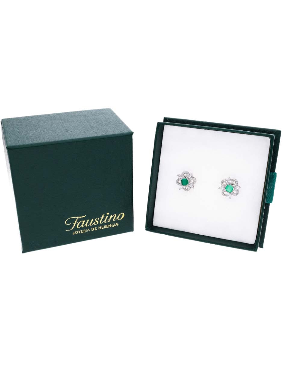 Set de aretes de plata p 925 con acabado brillante 5