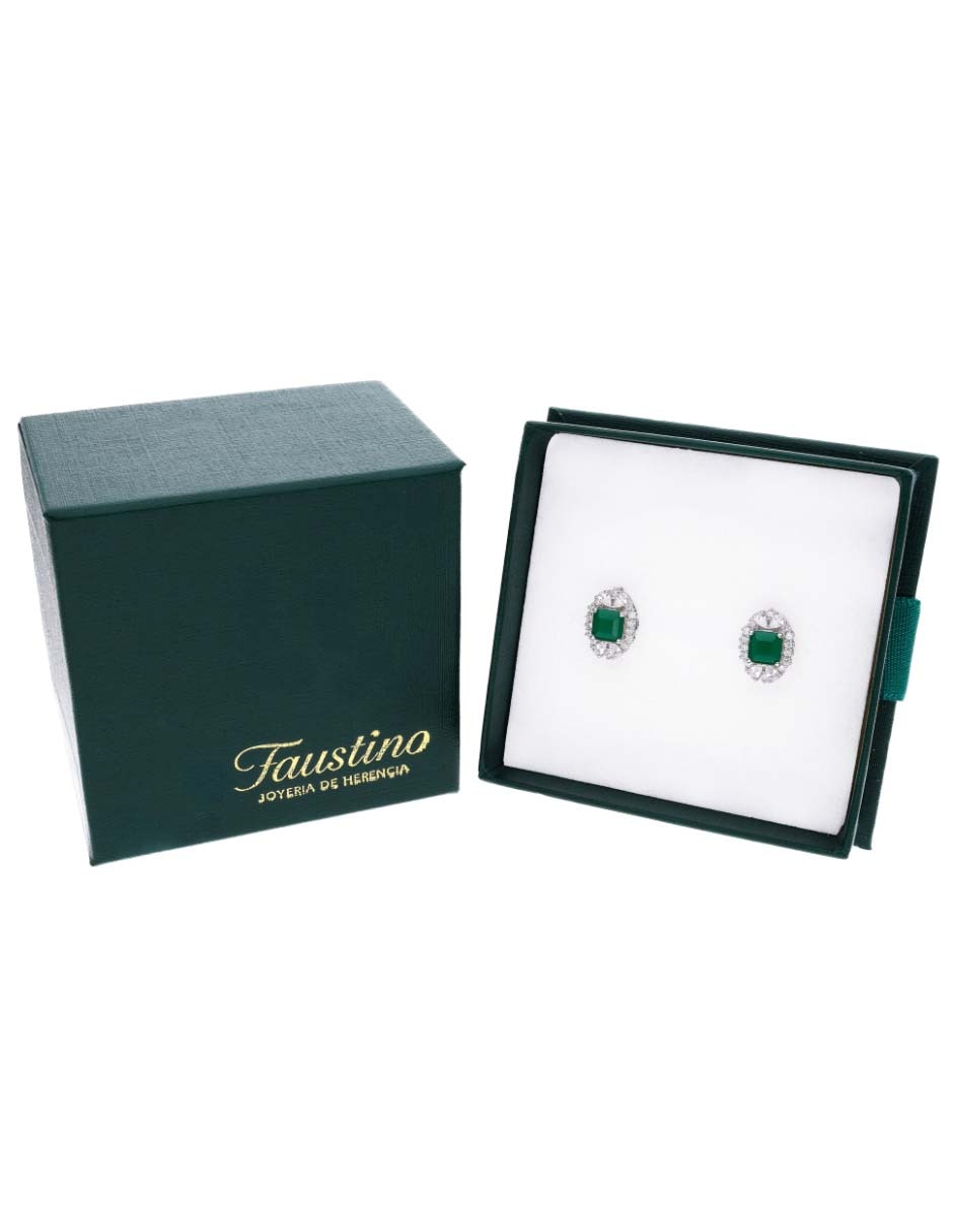 Set de aretes de plata p 925 con acabado brillante 2