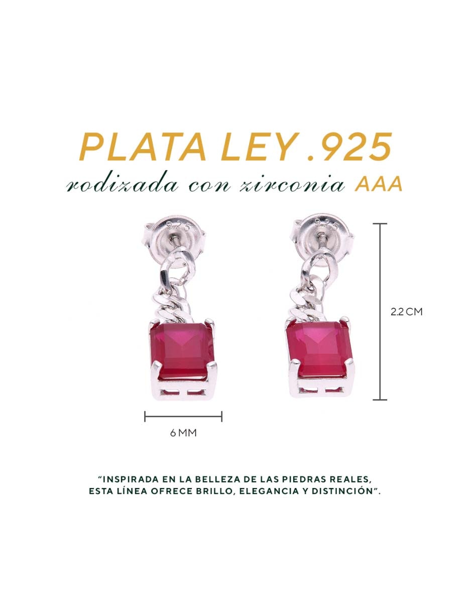 Aretes de plata p925 acabado brillante 5