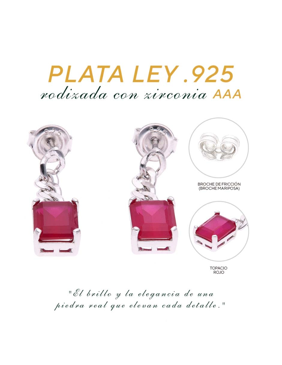 Aretes de plata p925 acabado brillante 6