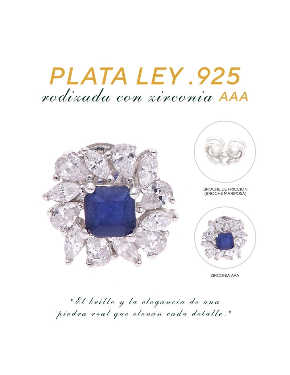 Set de aretes Universal Vanguardia Joyera de Plata P 925 con acabado brillante