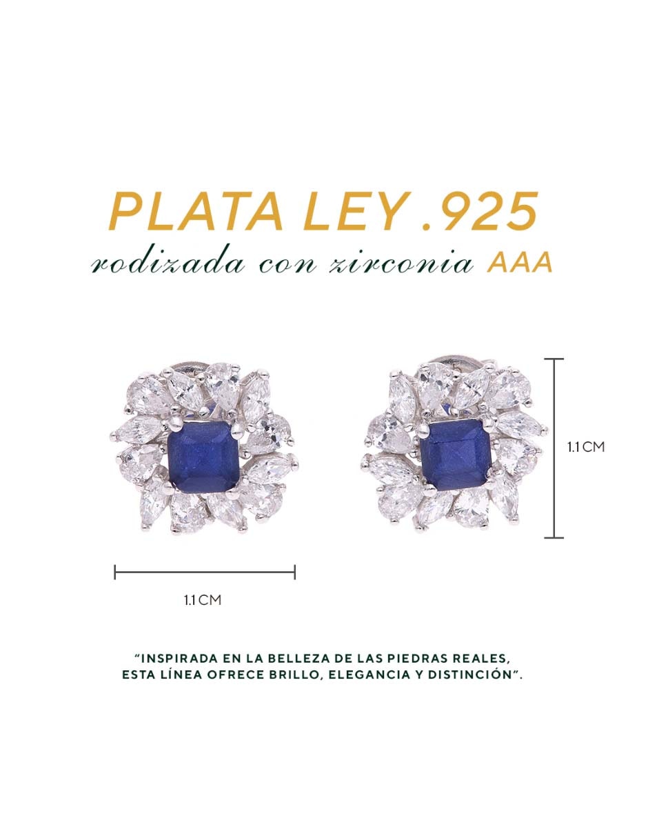Set de aretes Universal Vanguardia Joyera de Plata P 925 con acabado brillante