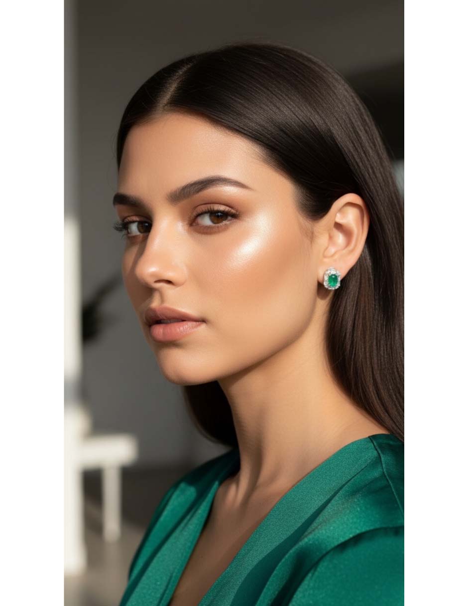 Set de aretes Universal de Plata P 925 con acabado brillante 3