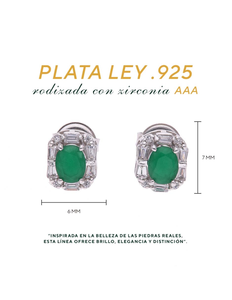 Set de aretes Universal de Plata P 925 con acabado brillante 5
