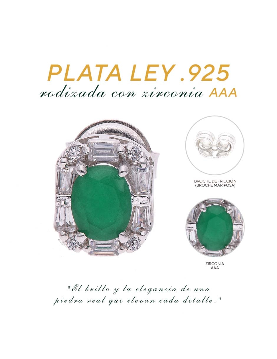Set de aretes Universal de Plata P 925 con acabado brillante 6